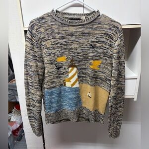 Boating scene sweater